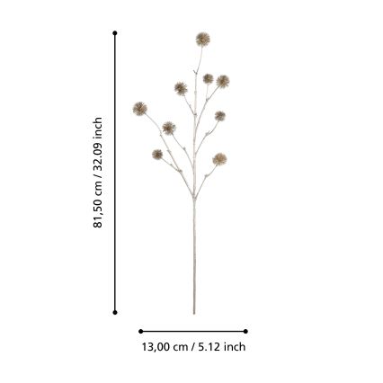 Eglo - Umetna roža 81,5 cm zlata