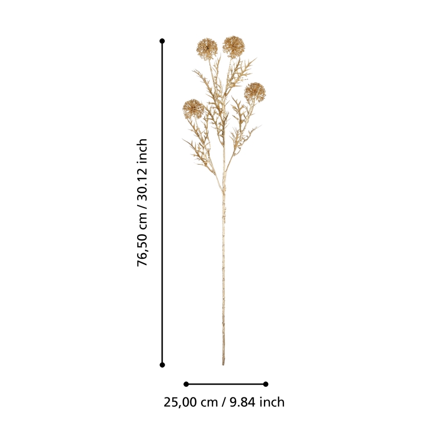Eglo - Umetna roža 76,5 cm zlata