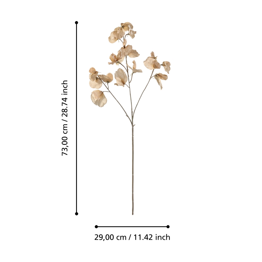 Eglo - Umetna roža 73 cm bež