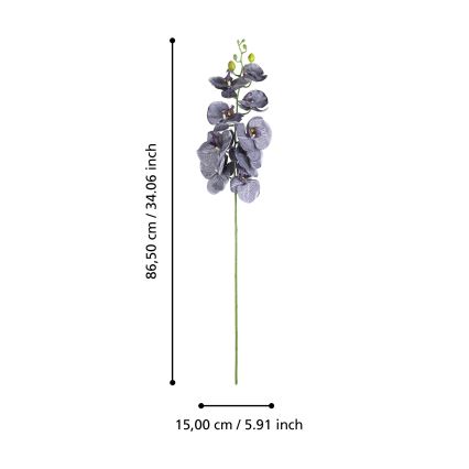 Eglo - Umetna roža 86,5 cm vijolična