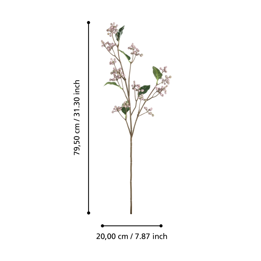 Eglo - Umetna roža 79,5 cm roza
