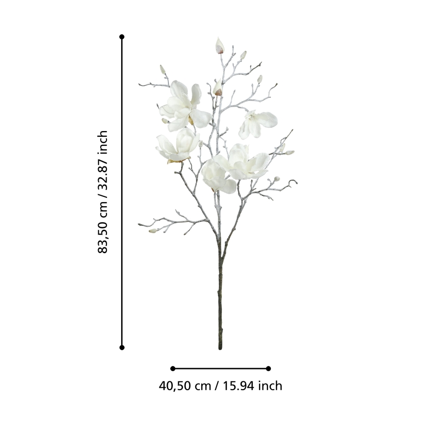 Eglo - Umetna roža 83,5 cm bela