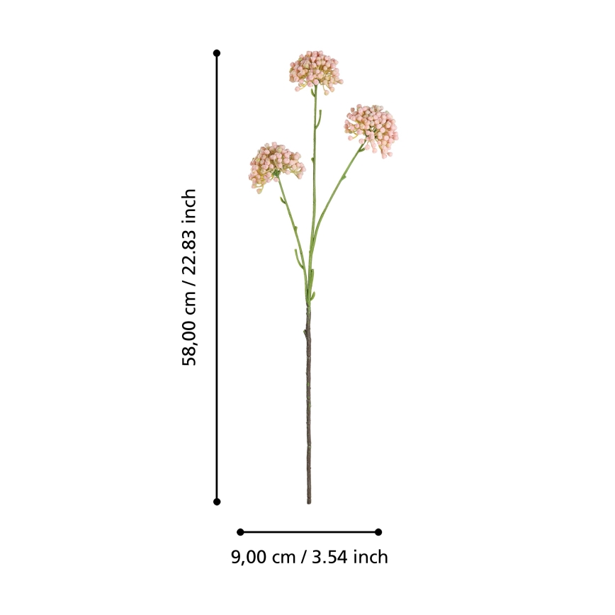Eglo - Umetna roža 58 cm roza