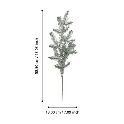 Eglo - Umetna božična veja 58,5 cm zelena
