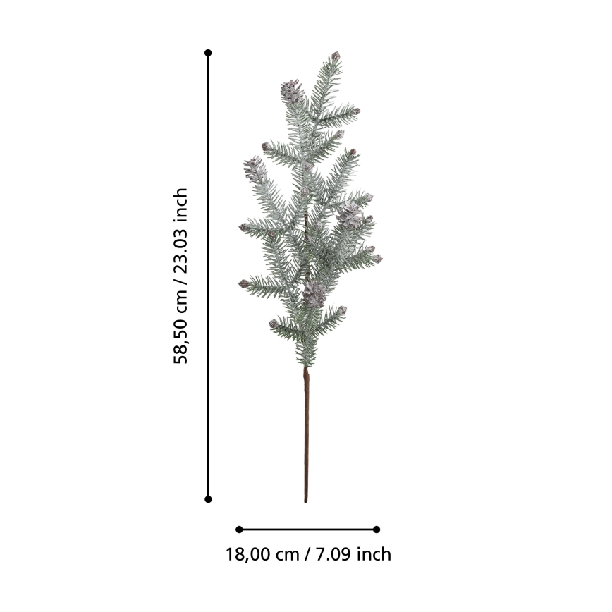 Eglo - Umetna božična veja 58,5 cm zelena