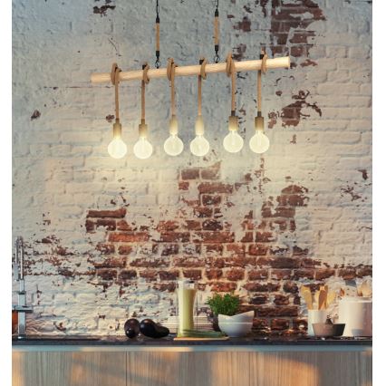 Eglo - Lestenec na verigi 6xE27/40W/230V