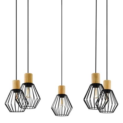 Eglo - Lestenec na vrvici 5xE27/60W/230V spider