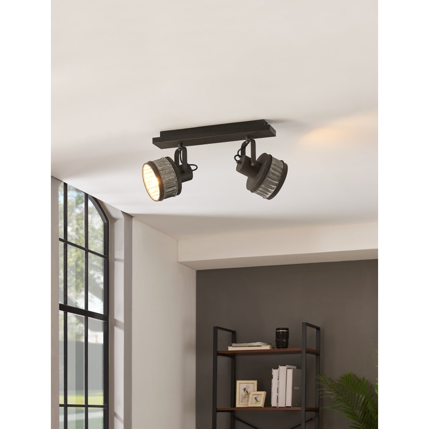 Eglo 43445 - Točkovna svetilka TURROCK 2xE27/28W/230V