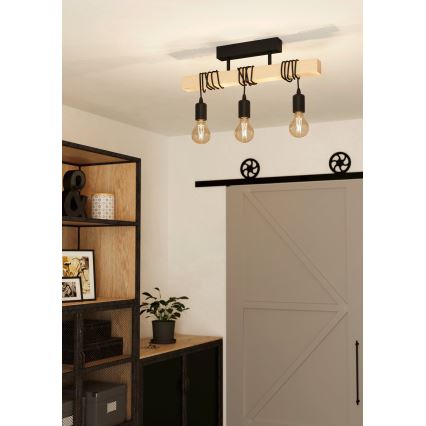 Eglo - Nadgradni lestenec TOWNSHEND 3xE27/60W/230V