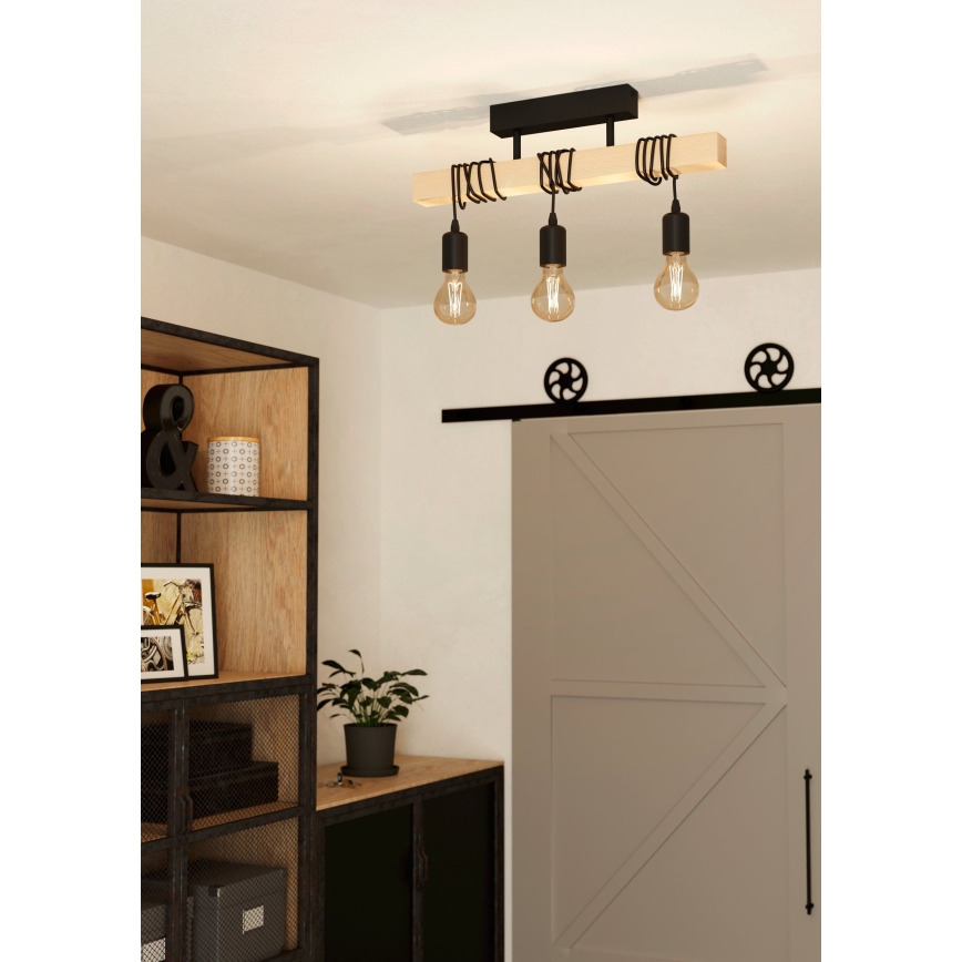 Eglo - Nadgradni lestenec TOWNSHEND 3xE27/60W/230V