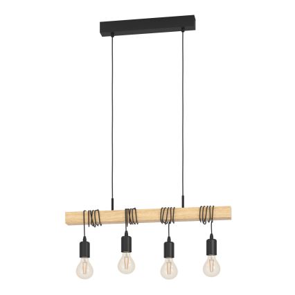 Eglo - Lestenec na vrvici TOWNSHEND 4xE27/60W/230V - FSC certifikat