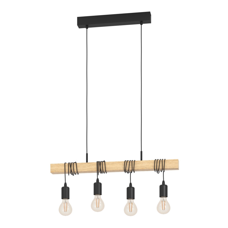 Eglo - Lestenec na vrvici TOWNSHEND 4xE27/60W/230V - FSC certifikat