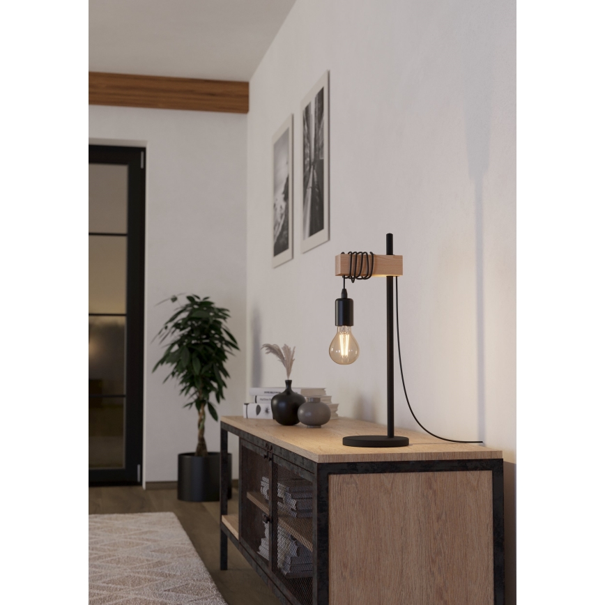 Eglo - Namizna svetilka TOWNSHEND 1xE27/10W/230V - FSC certifikat