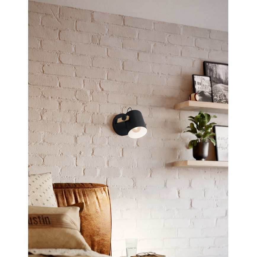 Eglo - Stenska svetilka 1xE27/28W/230V - FSC certifikat