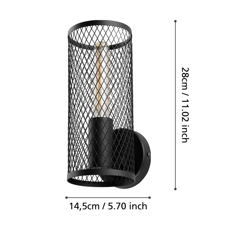 Eglo - Stenska svetilka 1xE27/40W/230V