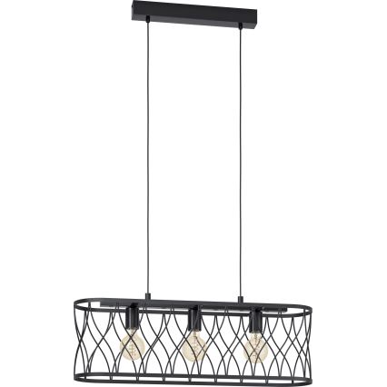 Eglo - Lestenec na vrvici 3xE27/40W/230V