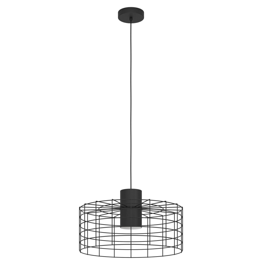 Eglo - Lestenec na vrvici 1xE27/40W/230V pr. 48 cm črn