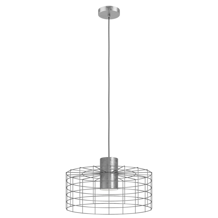 Eglo - Lestenec na vrvici 1xE27/40W/230V pr. 48 cm srebrn