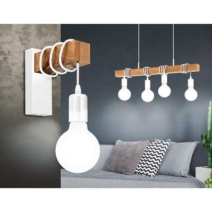 Eglo - Lestenec na vrvici TOWNSHEND 4xE27/60W/230V - FSC certifikat