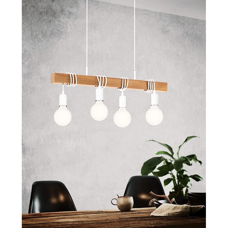 Eglo - Lestenec na vrvici TOWNSHEND 4xE27/60W/230V - FSC certifikat