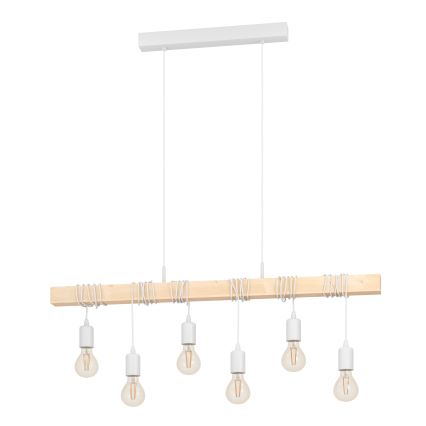 Eglo - Lestenec na vrvici TOWNSHEND 6xE27/60W/230V - FSC certifikat