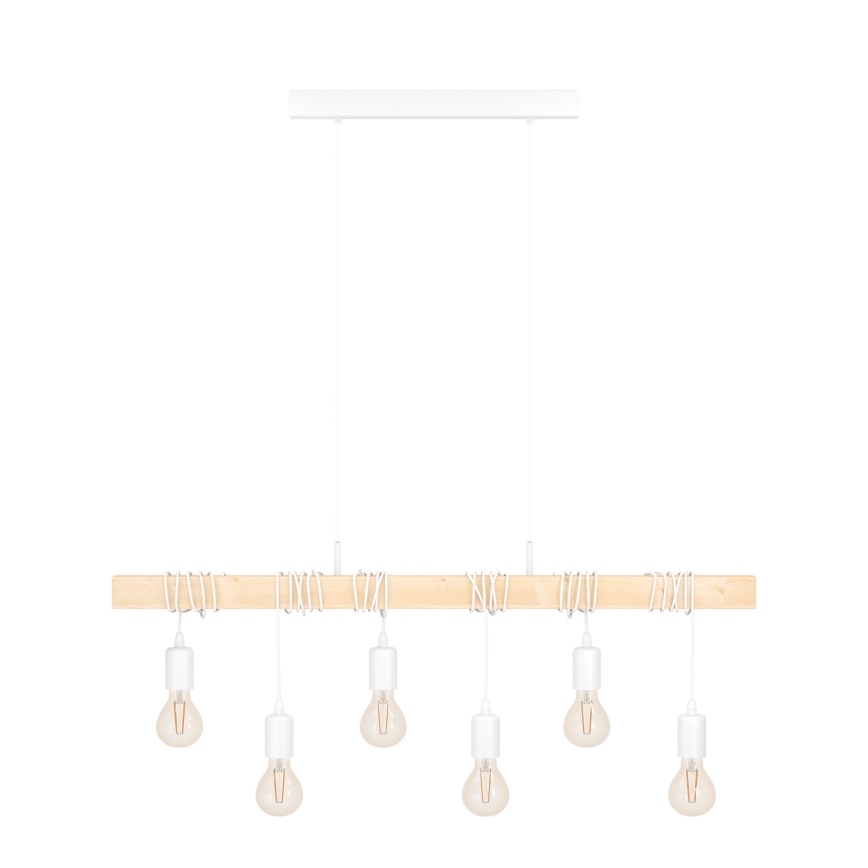 Eglo - Lestenec na vrvici TOWNSHEND 6xE27/60W/230V - FSC certifikat