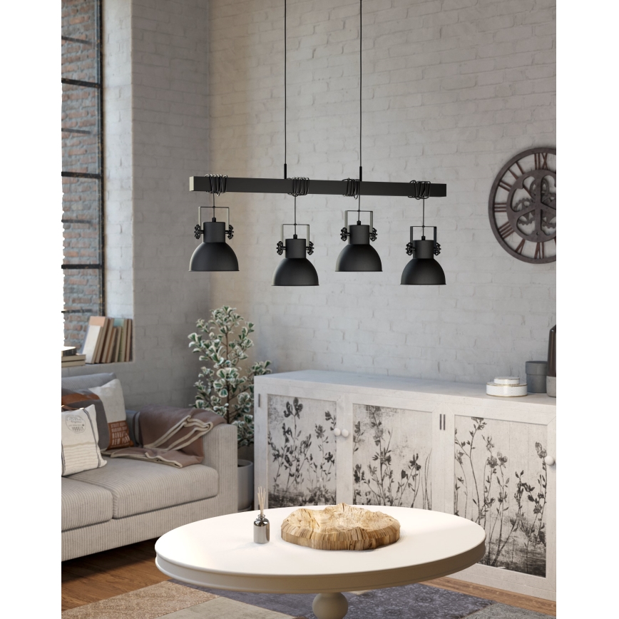 Eglo - Lestenec na vrvici 4xE27/40W/230V