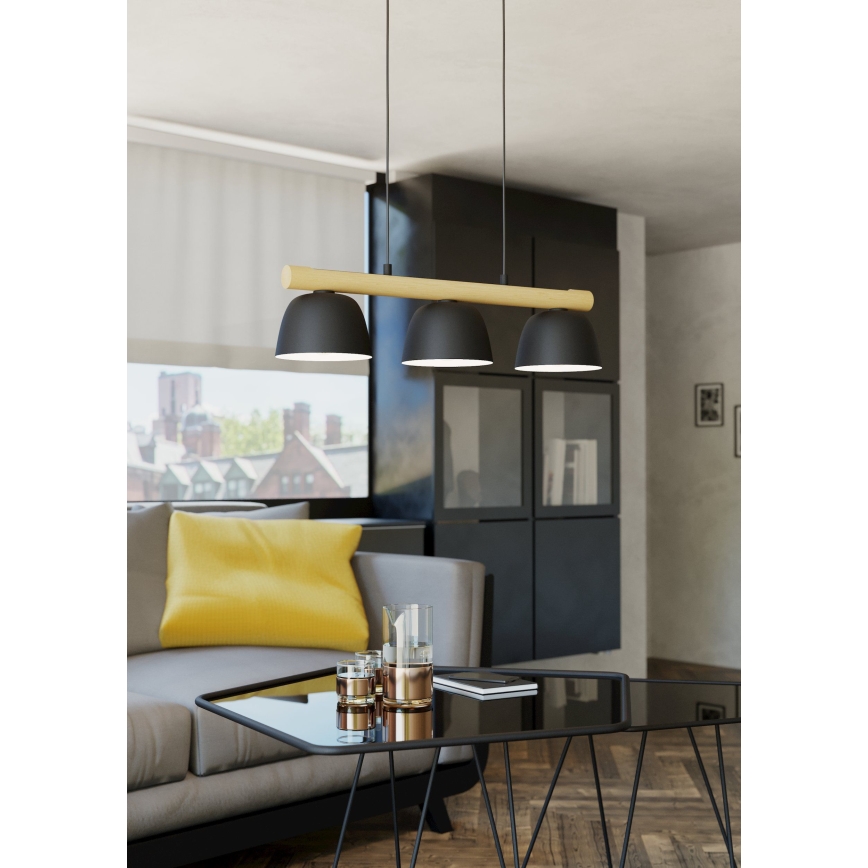 Eglo - Lestenec na vrvici 3xE27/40W/230V