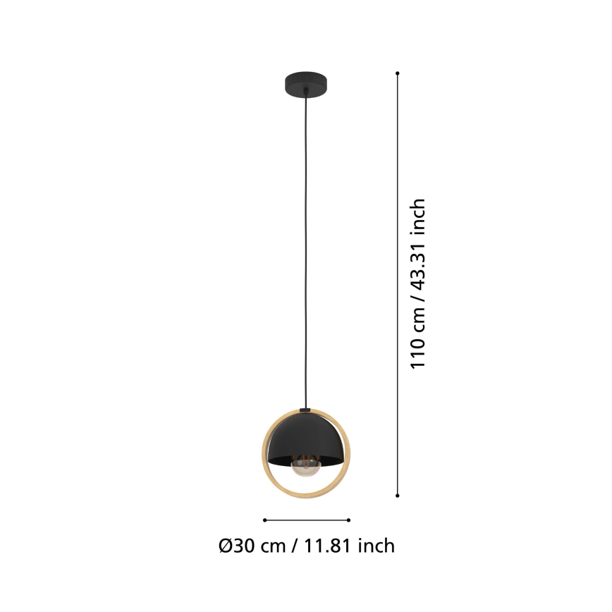 Eglo - Lestenec na vrvici 1xE27/40W/230V