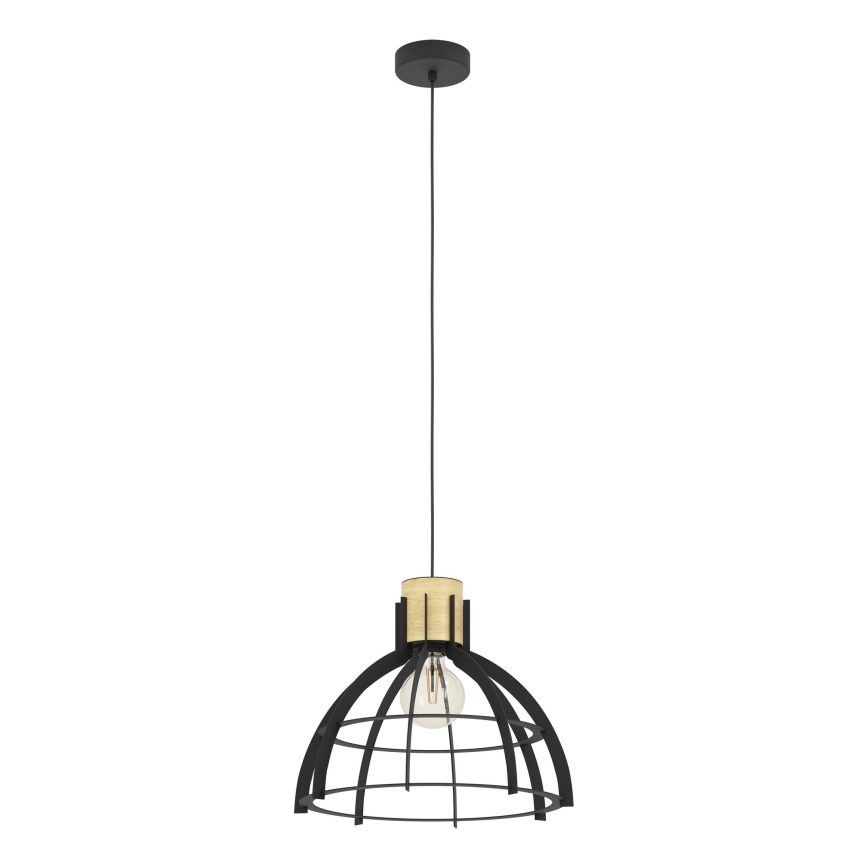Eglo - Lestenec na vrvici 1xE27/40W/230V črna