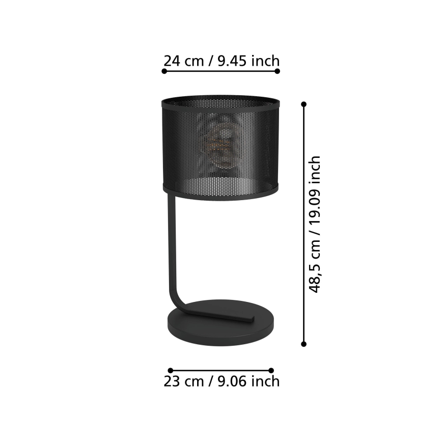 Eglo 43797 - Namizna svetilka MANBY 1xE27/40W/230V