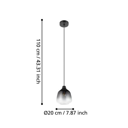 Eglo - Lestenec na vrvici 1xE27/40W/230V