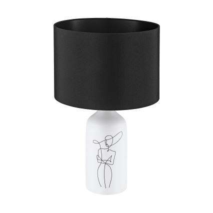 Eglo - Namizna svetilka 1xE27/40W/230V črna/bela