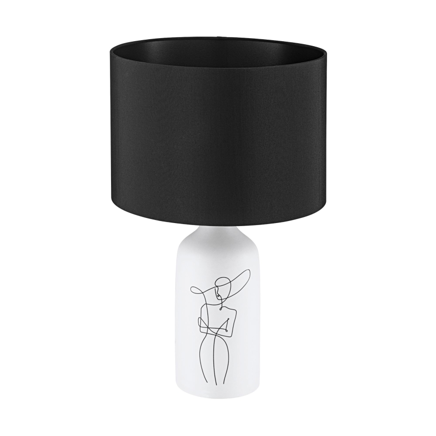 Eglo - Namizna svetilka 1xE27/40W/230V črna/bela