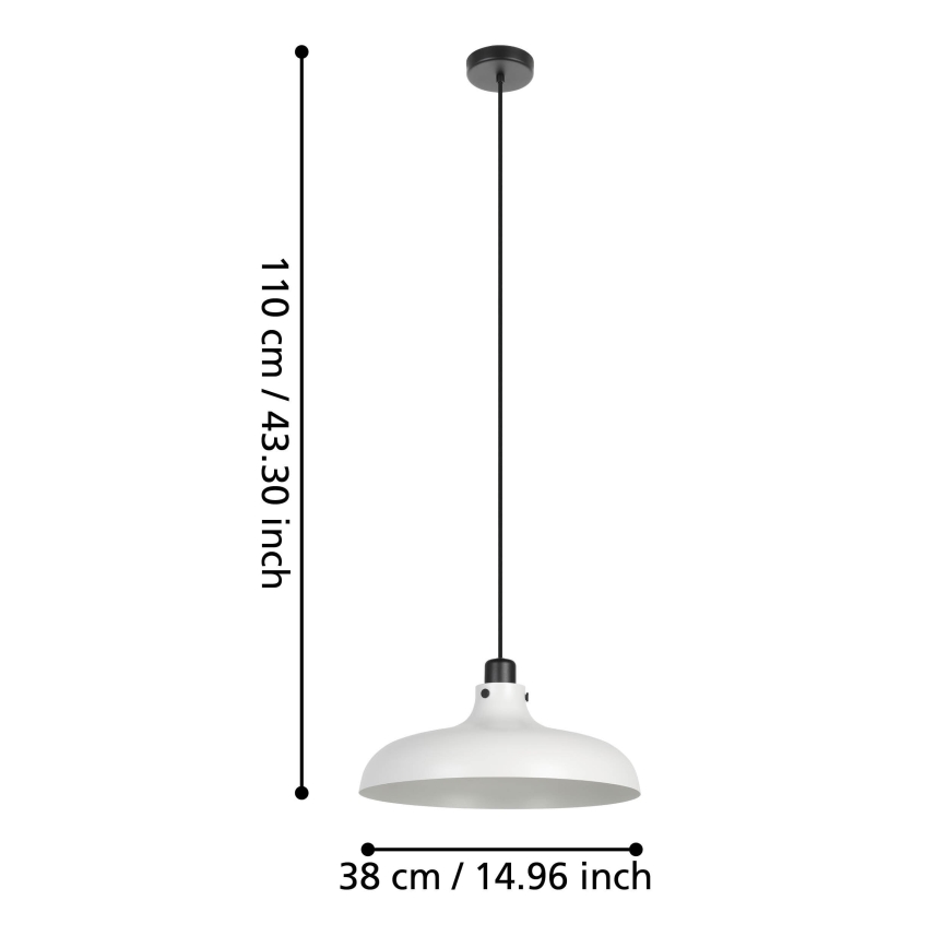Eglo - Lestenec na vrvici 1xE27/40W/230V