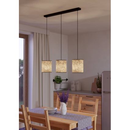 Eglo - Lestenec na vrvici 3xE27/25W/230V