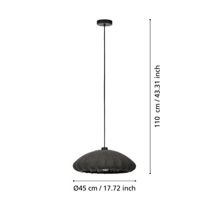 Eglo - Lestenec na vrvici 1xE27/40W/230V pr. 45 cm