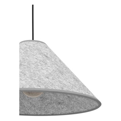 Eglo - Lestenec na vrvici 1xE27/40W/230V siv