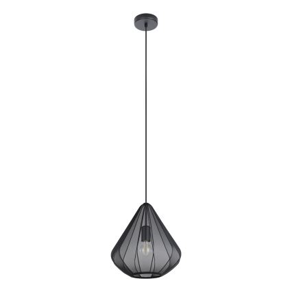 Eglo - Lestenec na vrvici 1xE27/40W/230V pr. 33,5 cm črna