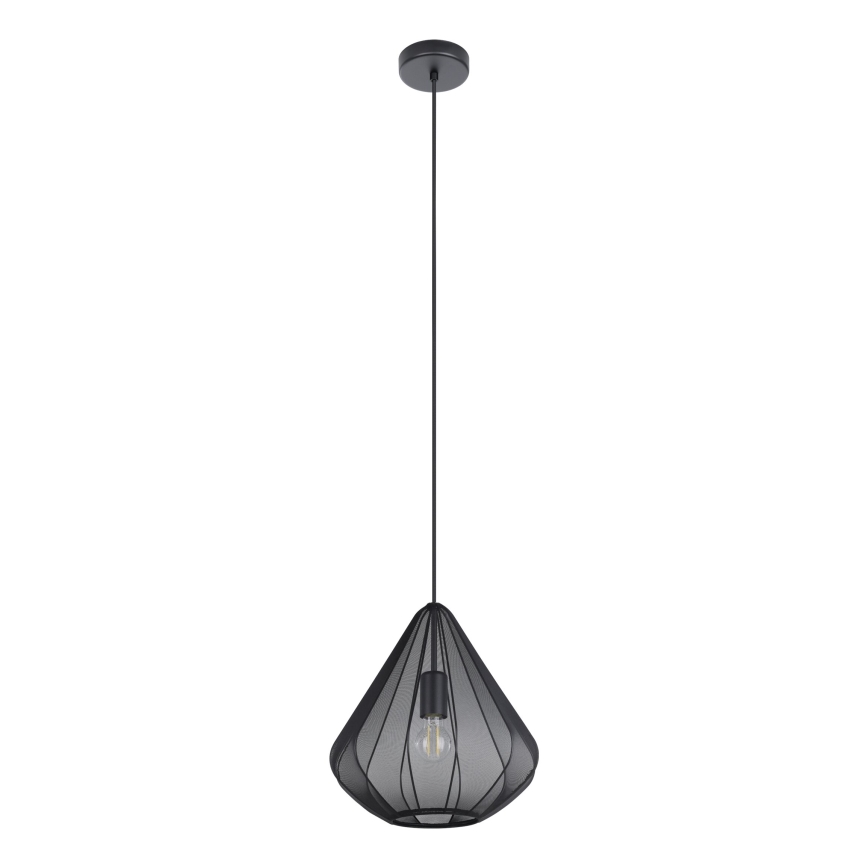 Eglo - Lestenec na vrvici 1xE27/40W/230V pr. 33,5 cm črna