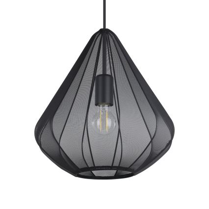 Eglo - Lestenec na vrvici 1xE27/40W/230V pr. 33,5 cm črna
