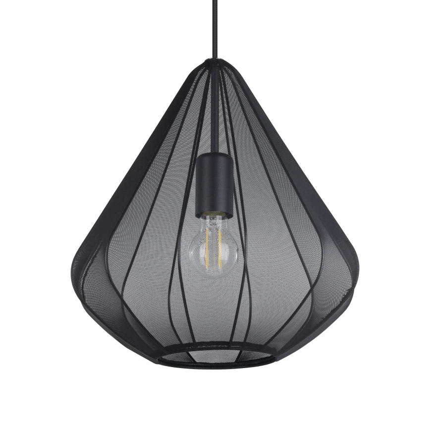 Eglo - Lestenec na vrvici 1xE27/40W/230V pr. 33,5 cm črna
