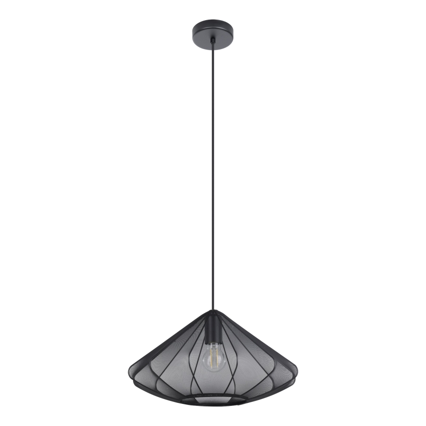 Eglo - Lestenec na vrvici 1xE27/40W/230V pr. 42,5 cm črna