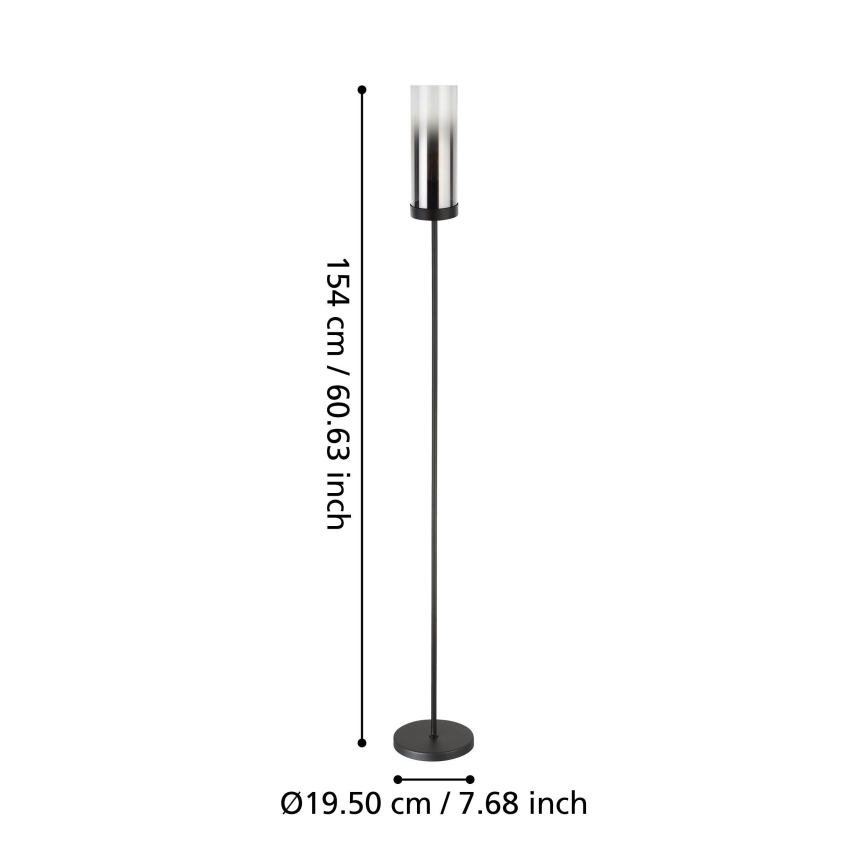 Eglo - Talna svetilka 1xE27/40W/230V črna