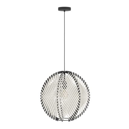 Eglo - Lestenec na vrvici 1xE27/40W/230V pr. 48 cm bela/črna