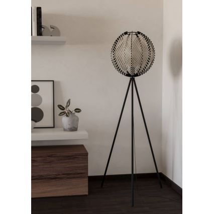 Eglo - Talna svetilka 1xE27/40W/230V bela/črna