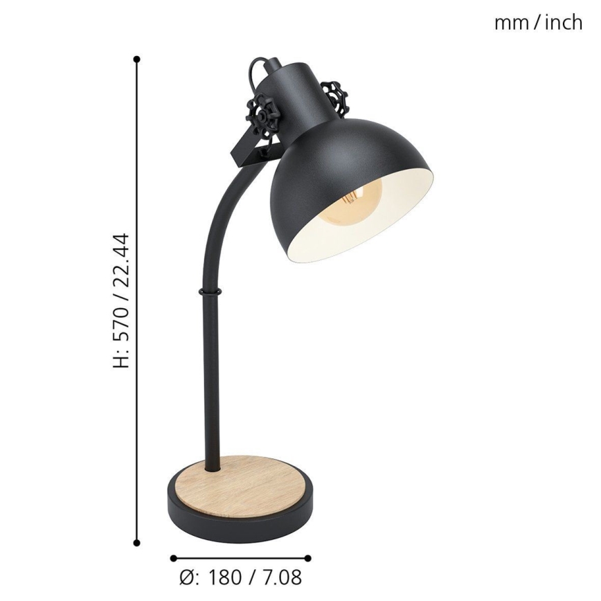 Eglo - Namizna svetilka 1xE27/28W/230V - FSC certifikat