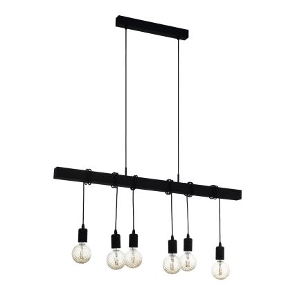 Eglo - Lestenec na vrvici TOWNSHEND 6xE27/60W/230V - FSC certifikat