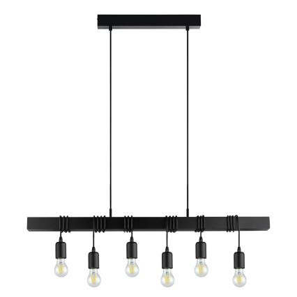 Eglo - Lestenec na vrvici TOWNSHEND 6xE27/60W/230V - FSC certifikat