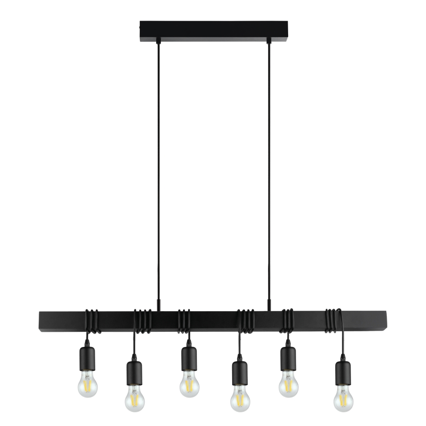 Eglo - Lestenec na vrvici TOWNSHEND 6xE27/60W/230V - FSC certifikat